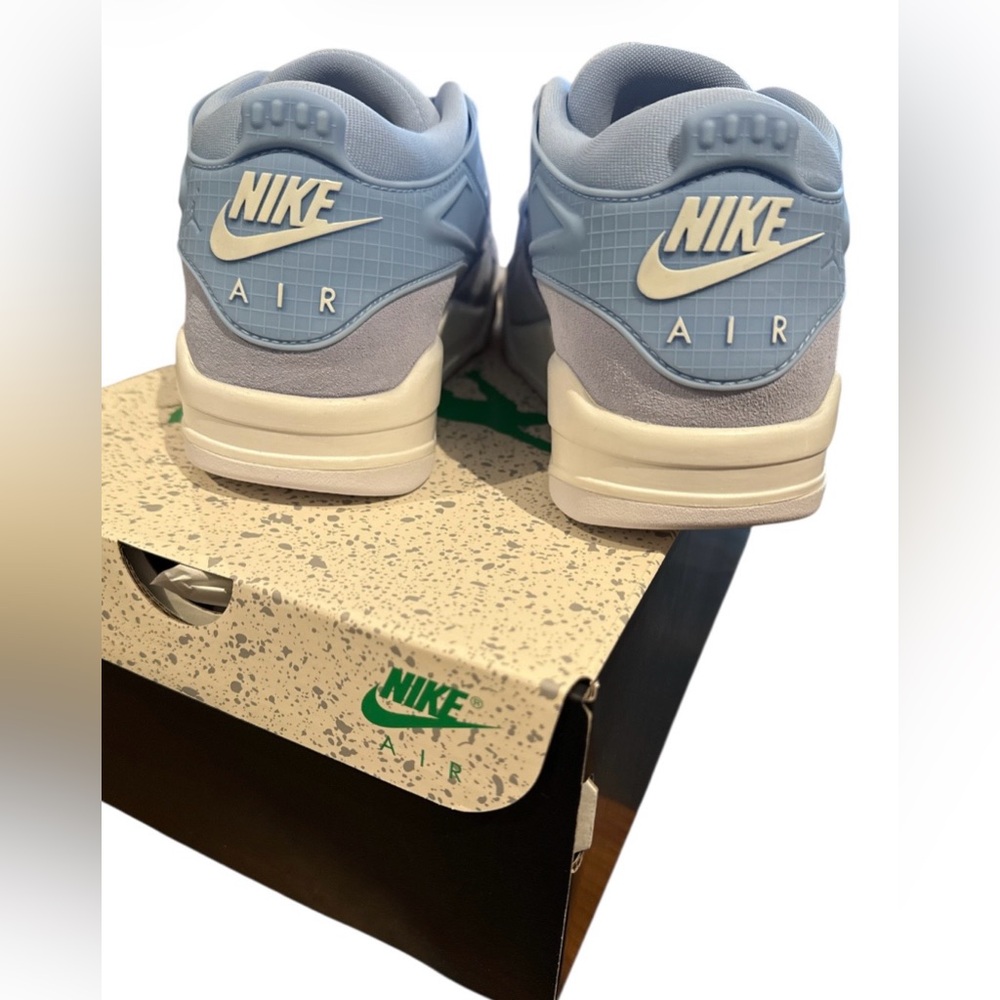 🆕 Air Jordan 4 RM Aluminum Blue Sneakers, Size 9.5 BNIB - Picture 4 of 8